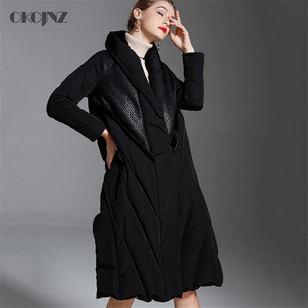new down jacket women autumn winter fashion down coat long thick white duck hooded outerwear female loose parka yy190, Black
new down jacket women autumn winter fashion down coat long thick white duck hooded outerwear female loose parka yy190, Black