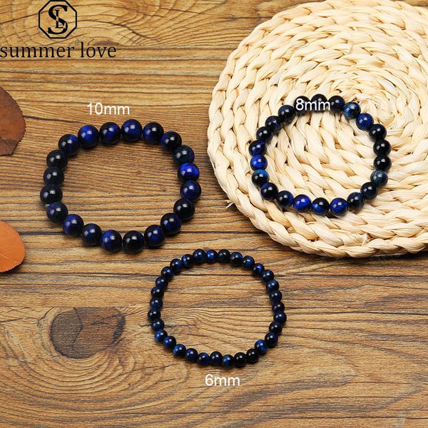 2019 new 6mm -10mm blue tiger eye natural stone beads bracelet for women men handmade adjustable size braided bracelet fashion jewelry gift, Black
2019 new 6mm -10mm blue tiger eye natural stone beads bracelet for women men handmade adjustable size braided bracelet fashion jewelry gift, Black