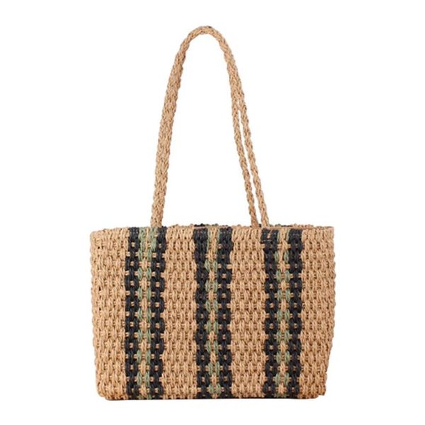 women handbag stripe summer beach bag rattan woven handmade knitted straw large capacity totes women shoulder bag bohemia new
women handbag stripe summer beach bag rattan woven handmade knitted straw large capacity totes women shoulder bag bohemia new
