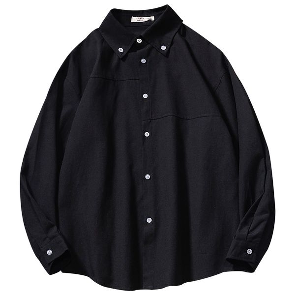 white casual shirt men's long sleeve business loose handsome solid men' s shirt casual autumn jacket korean men's clothesb50, White;black
white casual shirt men's long sleeve business loose handsome solid men' s shirt casual autumn jacket korean men's clothesb50, White;black