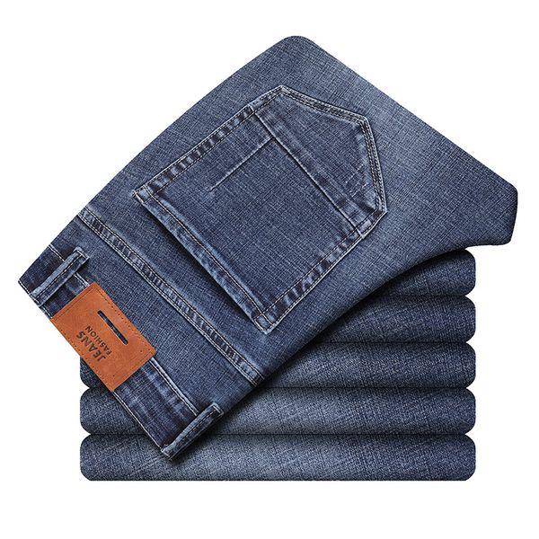 2019 новые осенние и зимние джинсы бизнеса тонкие случайные высокие эластичные брюки мужские прямые трубки плотно теплые джинсы мода голубые, Blue
2019 новые осенние и зимние джинсы бизнеса тонкие случайные высокие эластичные брюки мужские прямые трубки плотно теплые джинсы мода голубые, Blue