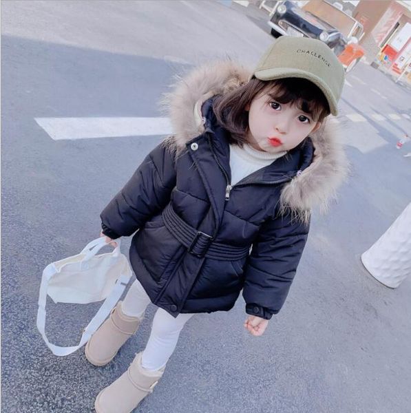 2019 winter new girl down jacket cotton jacket large fur collar belt thicken korean tide kids, Blue;gray
2019 winter new girl down jacket cotton jacket large fur collar belt thicken korean tide kids, Blue;gray