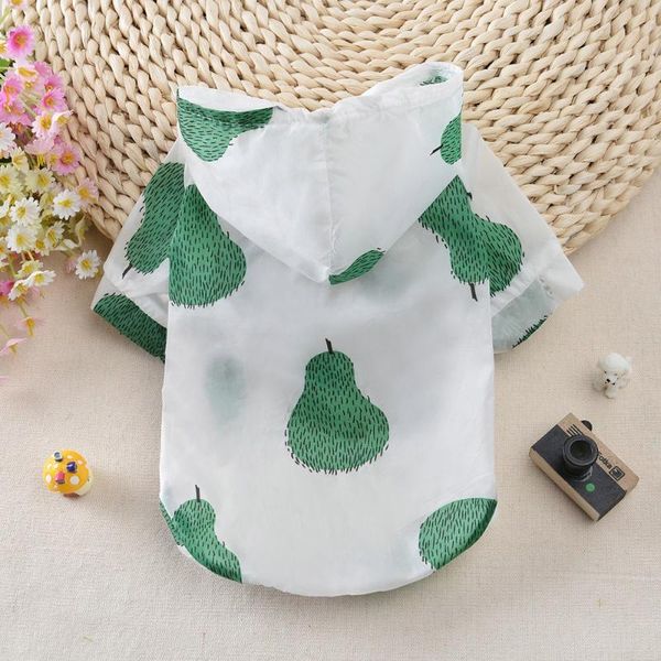 summer sun protection hoodie small dog clothes dog raincoat sun-proof clothing fruit printing for small medium pets print poncho
summer sun protection hoodie small dog clothes dog raincoat sun-proof clothing fruit printing for small medium pets print poncho
