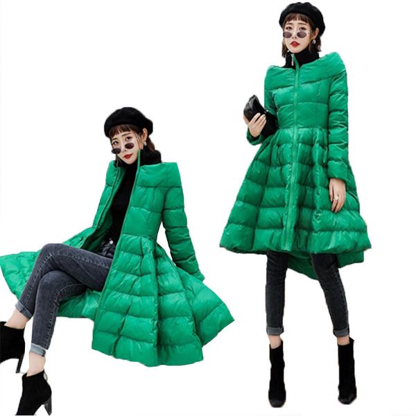 2019 new winter skirt style down jacket coat women's one word collar slim fluffy down cotton luxury long cloak warm jacket 862, Black
2019 new winter skirt style down jacket coat women's one word collar slim fluffy down cotton luxury long cloak warm jacket 862, Black