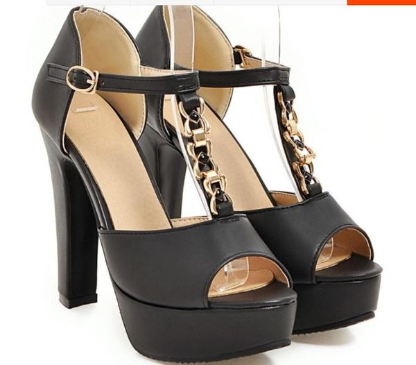 2019 women's sandals in summer with new style high heel coarse heel waterproof table @100, Black
2019 women's sandals in summer with new style high heel coarse heel waterproof table @100, Black
