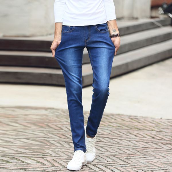 mens skinny jeans nice classic solid casual designer straight blue stretch denim pencil trouers
mens skinny jeans nice classic solid casual designer straight blue stretch denim pencil trouers