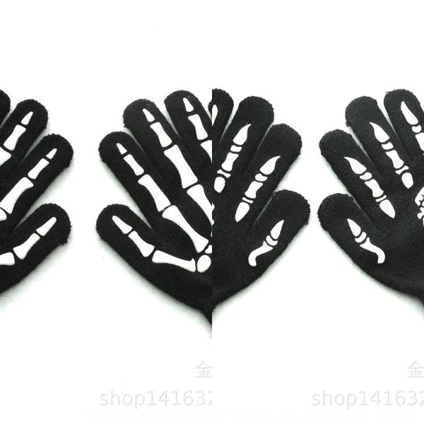 5-12 years old primary school students winter warm knitted halloween night warm gloves luminous luminous skull ghost claw gloves, White
5-12 years old primary school students winter warm knitted halloween night warm gloves luminous luminous skull ghost claw gloves, White