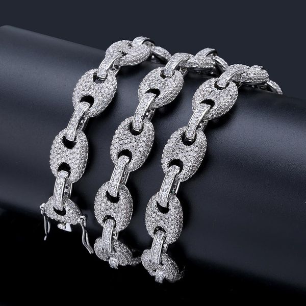 12mm men's hip hop handcuffs shape tennis chain bling zircon coffee beans link necklace jewelry, Black
12mm men's hip hop handcuffs shape tennis chain bling zircon coffee beans link necklace jewelry, Black