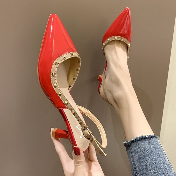 high heel shoes women's fairy-style 2019 summer new style thin heeled pointed-toe hollow out sandals korean-style versatile rive, Black
high heel shoes women's fairy-style 2019 summer new style thin heeled pointed-toe hollow out sandals korean-style versatile rive, Black