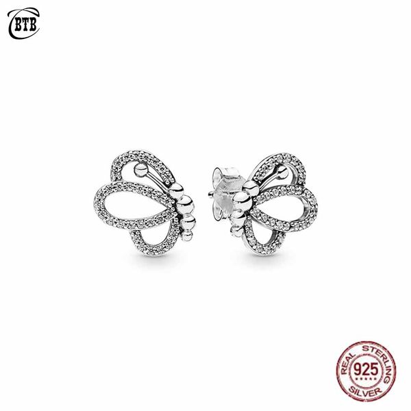 original pan 925 sterling silver earring dancing butterfly outlines earrings with crystal for women wedding gift fine jewelry, Golden;silver
original pan 925 sterling silver earring dancing butterfly outlines earrings with crystal for women wedding gift fine jewelry, Golden;silver