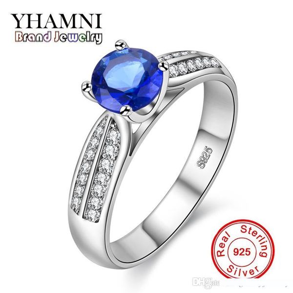 yhamni original real solid 925 sterling silver rings fashion blue gem cz diamond rings for women wedding jewelry gift q-j007, Slivery;golden
yhamni original real solid 925 sterling silver rings fashion blue gem cz diamond rings for women wedding jewelry gift q-j007, Slivery;golden