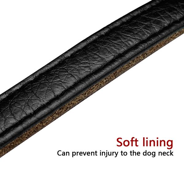 5 colors martingale dog collar half choke chain leather dogs training collar soft inner padded for medium big pet
5 colors martingale dog collar half choke chain leather dogs training collar soft inner padded for medium big pet