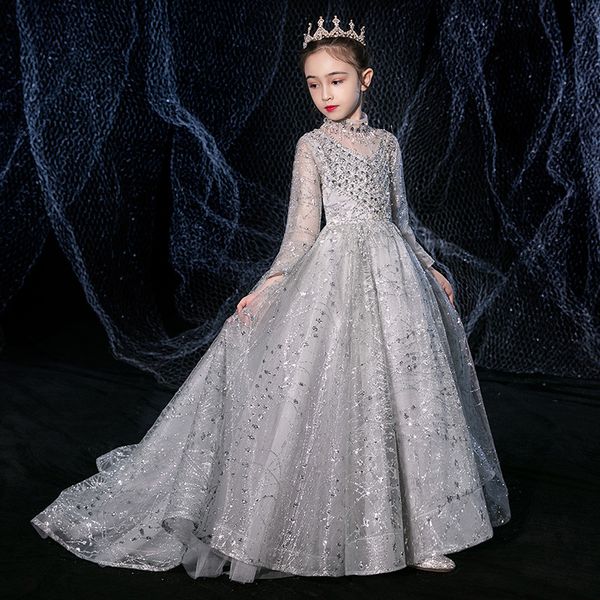 blingbling girls party dress long trailing catwalk costume girls formal dresses crystals sequins princess birthday dress, Red;yellow
blingbling girls party dress long trailing catwalk costume girls formal dresses crystals sequins princess birthday dress, Red;yellow