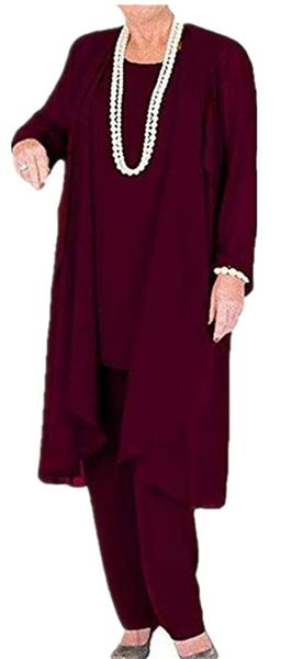 mother of the bride pant suits with long jacket lace chiffon three piece mother's formal wear custom made evening groom, Black;red
mother of the bride pant suits with long jacket lace chiffon three piece mother's formal wear custom made evening groom, Black;red