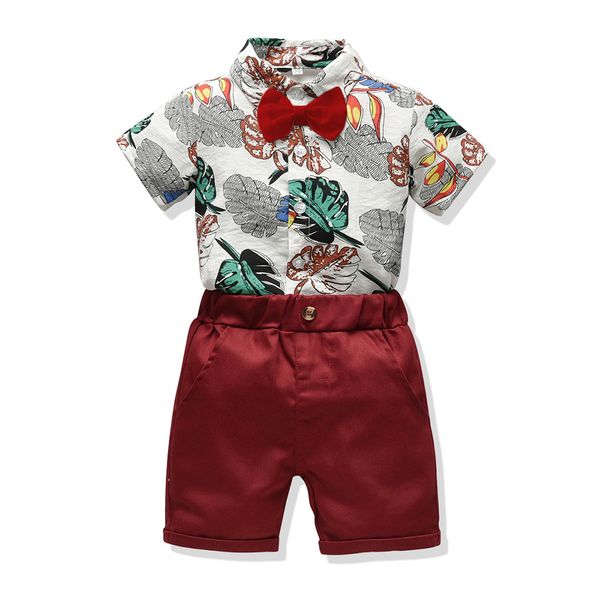 summer children's wear new 2020 boys printed gentleman shirt shorts casual kids fashion baby clothes set 2 piece set, White
summer children's wear new 2020 boys printed gentleman shirt shorts casual kids fashion baby clothes set 2 piece set, White