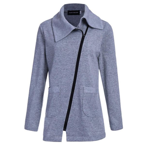 wholesale- 2016 winter jacket coat women inclined zipper long jacket ladies lapels solid color long sleeve slim fit outerwear parkas, Black
wholesale- 2016 winter jacket coat women inclined zipper long jacket ladies lapels solid color long sleeve slim fit outerwear parkas, Black