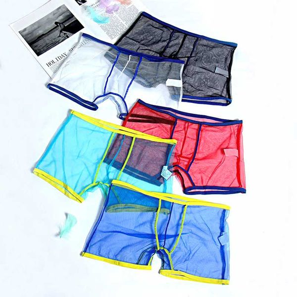 5pcs summer boxer men underwear transparent boxers breathable mesh men's underpants cueca male panties ropa interior man, Black;white
5pcs summer boxer men underwear transparent boxers breathable mesh men's underpants cueca male panties ropa interior man, Black;white