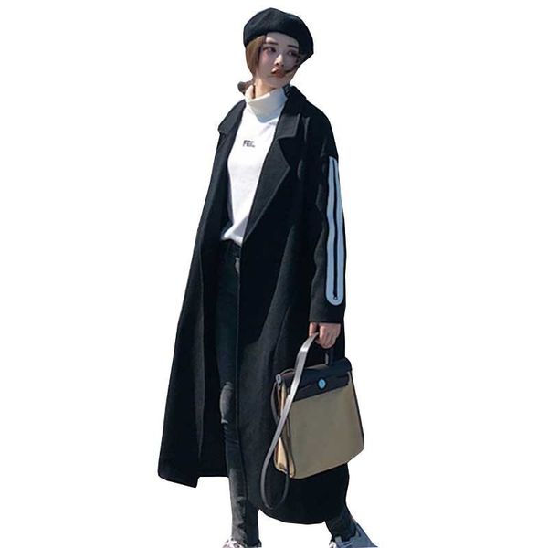 fashion long sleeves stepped up parka winter wool jas women slim over the knees long windjack black wool overcoat 075
fashion long sleeves stepped up parka winter wool jas women slim over the knees long windjack black wool overcoat 075