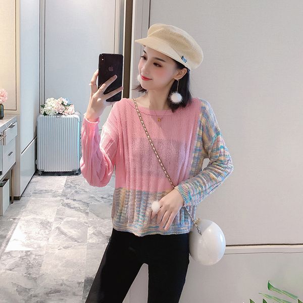 actual pgraph of early autumn new ladies thin color matching asymmetric knitted women, White;black
actual pgraph of early autumn new ladies thin color matching asymmetric knitted women, White;black