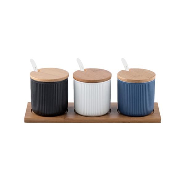 household creative japanese glaze ceramic spice jars fashion kitchen seasoning bottles sets with seal cover tray
household creative japanese glaze ceramic spice jars fashion kitchen seasoning bottles sets with seal cover tray