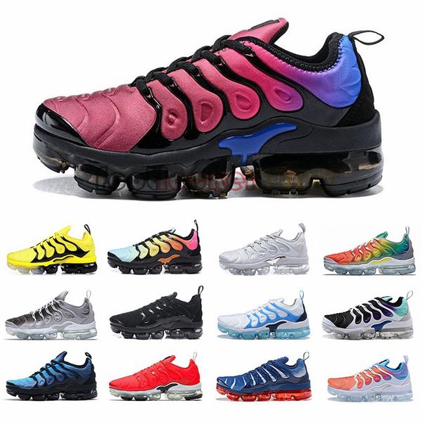 Mens Designer TN Plus Running Shoes Black Team Red Hyper Violet Bred Rainbow 2019 Trainers Women Casual Sport Sneakers Size 36-46 chaussures
Mens Designer TN Plus Running Shoes Black Team Red Hyper Violet Bred Rainbow 2019 Trainers Women Casual Sport Sneakers Size 36-46 chaussures