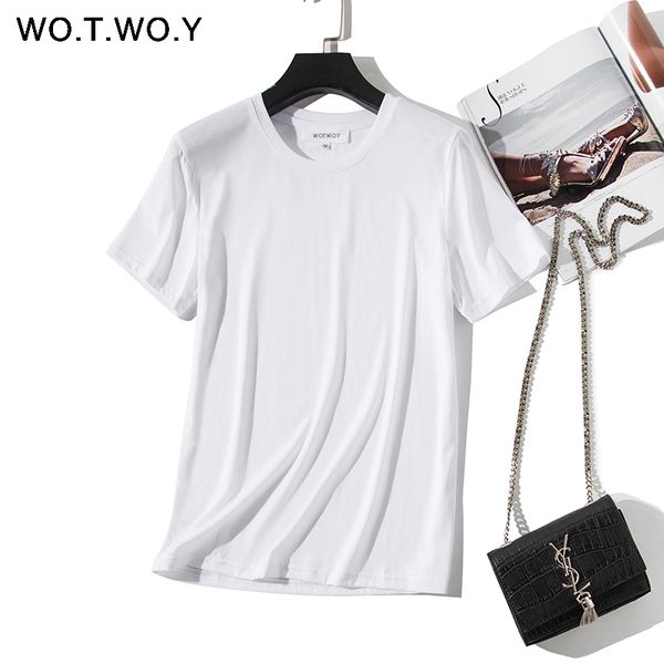 wotwoy 2019 new basic loose t-shirts women summer cotton o-neck short sleeve t shirt woman 12 colors plus size, White
wotwoy 2019 new basic loose t-shirts women summer cotton o-neck short sleeve t shirt woman 12 colors plus size, White