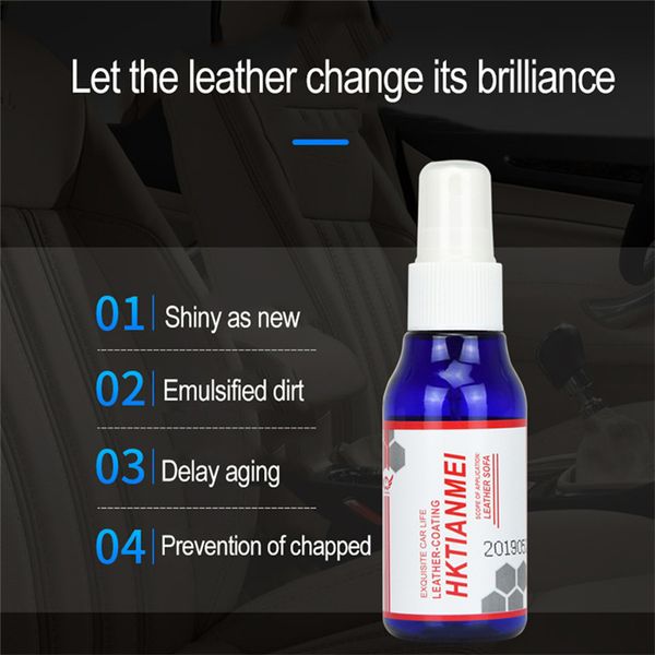 new car care liquid 1pc 50ml car interior coating polish leather retreading agent cleaner care wax 0709#20
new car care liquid 1pc 50ml car interior coating polish leather retreading agent cleaner care wax 0709#20