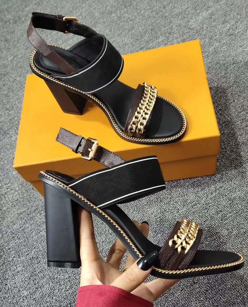 the latest 2020 women's printed letters leather shoes, gladiator style designer leather outsole perfect high heel sandals delicate heel, Black
the latest 2020 women's printed letters leather shoes, gladiator style designer leather outsole perfect high heel sandals delicate heel, Black