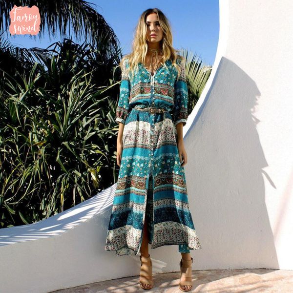 printed dress style half sleeve beach maxi dress women vestidos party wear designer clothes sundress longos 0881, Black;gray
printed dress style half sleeve beach maxi dress women vestidos party wear designer clothes sundress longos 0881, Black;gray