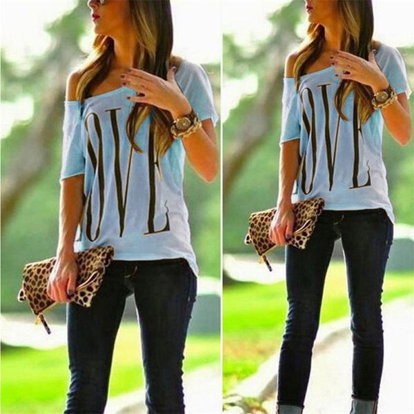 letter printed t-shirt for women summer fashion short sleeve girl clothing summer casual one shoulder shirt, White
letter printed t-shirt for women summer fashion short sleeve girl clothing summer casual one shoulder shirt, White