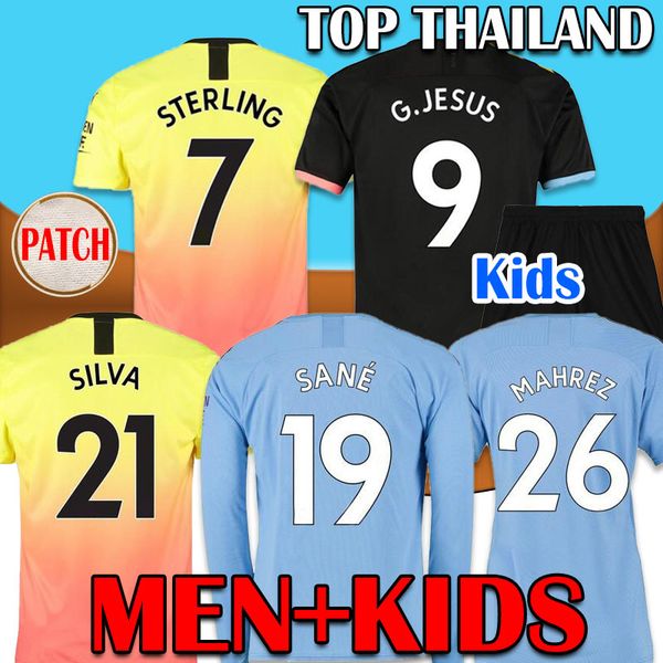 19 20 soccer jersey city 2019 2020 G. JESUS MAHREZ DE BRUYNE KUN AGUERO football shirt MENDY MAN uniforms manchester MEN KIDS kit
19 20 soccer jersey city 2019 2020 G. JESUS MAHREZ DE BRUYNE KUN AGUERO football shirt MENDY MAN uniforms manchester MEN KIDS kit
