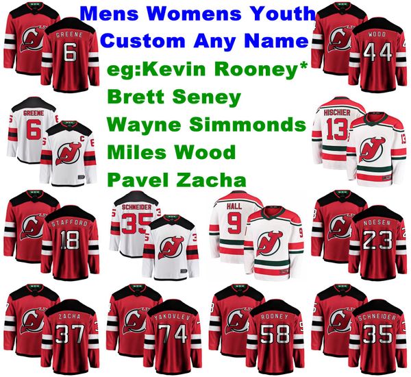 mens customize new jersey devils jerseys kevin rooney jersey brett seney pavel zacha wayne simmonds miles wood ice hockey jerseys stitched, Black;red 
mens customize new jersey devils jerseys kevin rooney jersey brett seney pavel zacha wayne simmonds miles wood ice hockey jerseys stitched, Black;red