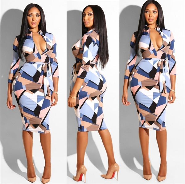 designer women summer dresses zipper v-neck skinny long sleeve dress women bind printed casual dresses female clothes, Black;gray
designer women summer dresses zipper v-neck skinny long sleeve dress women bind printed casual dresses female clothes, Black;gray