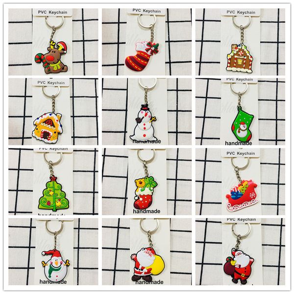 christmas tree santa claus house snowman pvc key chain kids keyring woman man cartoon key ring personality cute brelok keychain, Silver
christmas tree santa claus house snowman pvc key chain kids keyring woman man cartoon key ring personality cute brelok keychain, Silver