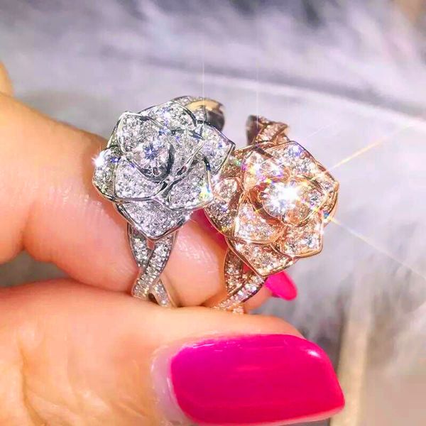 luxury big rose flower ring cute boho female silver rose gold engagement ring vintage party wedding band rings for women, Slivery;golden
luxury big rose flower ring cute boho female silver rose gold engagement ring vintage party wedding band rings for women, Slivery;golden