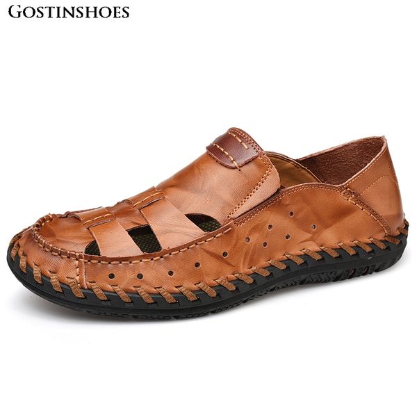 sandalias hombre cuero leather sandals men handmade sewing casual shoes anti slip hollow out cow leather sandalia masculina, Black
sandalias hombre cuero leather sandals men handmade sewing casual shoes anti slip hollow out cow leather sandalia masculina, Black