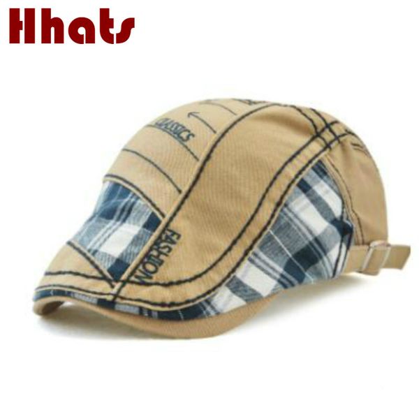 which in shower summer men casual plaid beret hat grid ivy flat cap cabbie newsboy style gatsby hat adjustable cotton boina, Blue;gray
which in shower summer men casual plaid beret hat grid ivy flat cap cabbie newsboy style gatsby hat adjustable cotton boina, Blue;gray