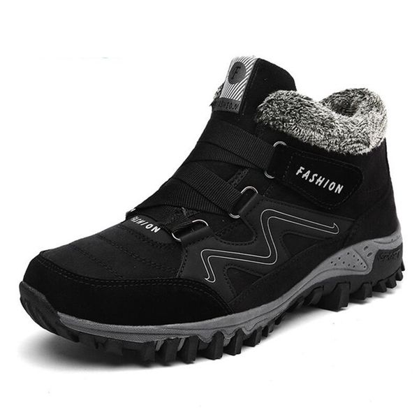 men suede working fur warm ankle boots leather men's boots men winter waterproof snow, Black
men suede working fur warm ankle boots leather men's boots men winter waterproof snow, Black