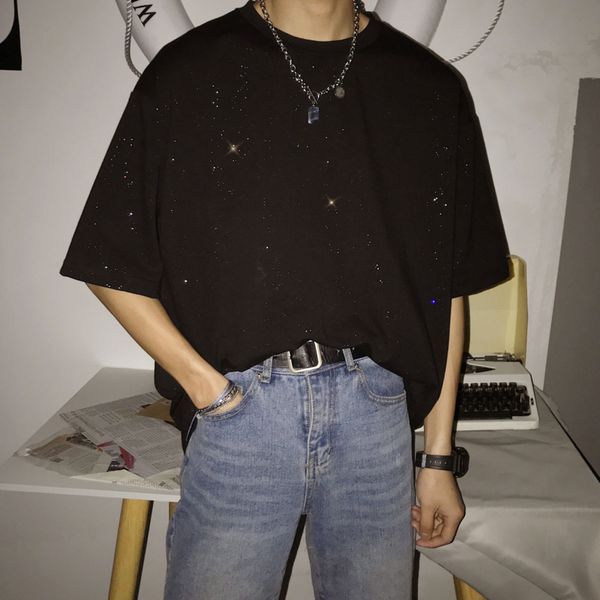 summer bright color t shirt men's fashion solid color casual loose hip-hop t-shirt men streetear short-sleeved tshirt mens, White;black
summer bright color t shirt men's fashion solid color casual loose hip-hop t-shirt men streetear short-sleeved tshirt mens, White;black
