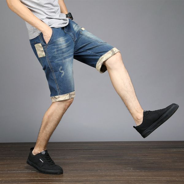 2020 new summer denim short men casual mid-waist knee length jeans short plus size 28-48 jeans hombre vintage clothes, Blue
2020 new summer denim short men casual mid-waist knee length jeans short plus size 28-48 jeans hombre vintage clothes, Blue