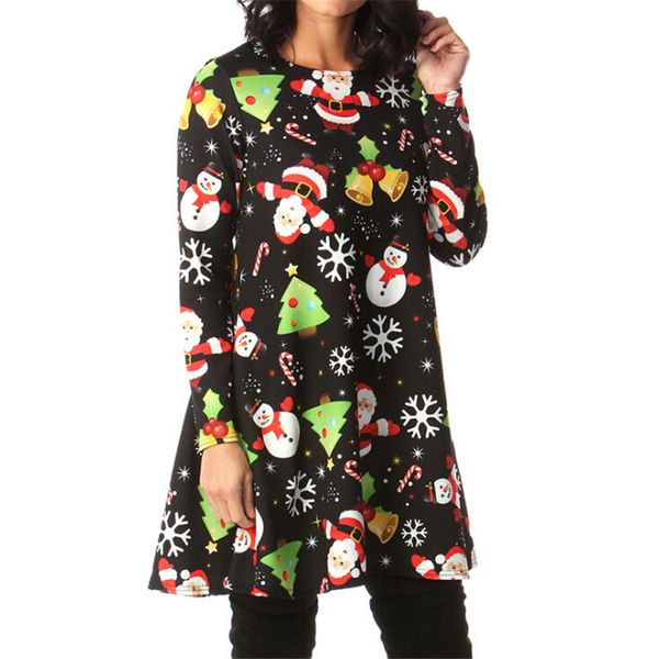 women dress christmas ladies mini dresses santa deer pattern long sleeve dress new year women dresses evening party clothes, Black;gray
women dress christmas ladies mini dresses santa deer pattern long sleeve dress new year women dresses evening party clothes, Black;gray