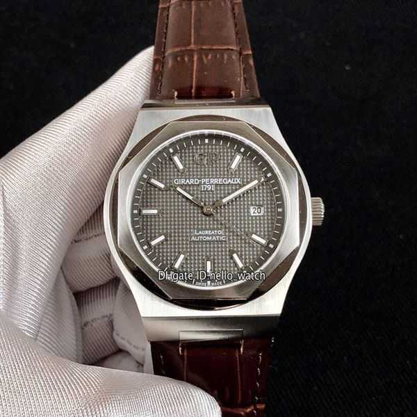 limited new girard-perregaux gp laureato 81010-11-231-bb6a gray dial miyota automatic mens watch steel case leather watches, Slivery;brown
limited new girard-perregaux gp laureato 81010-11-231-bb6a gray dial miyota automatic mens watch steel case leather watches, Slivery;brown