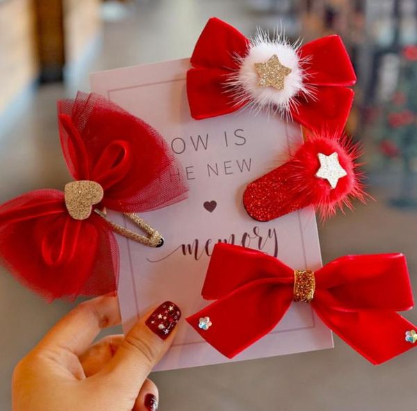 new kids barrettes hairpins red velvet girls hair bows children stars hair clips for girls women accessories j127, Slivery;white
new kids barrettes hairpins red velvet girls hair bows children stars hair clips for girls women accessories j127, Slivery;white