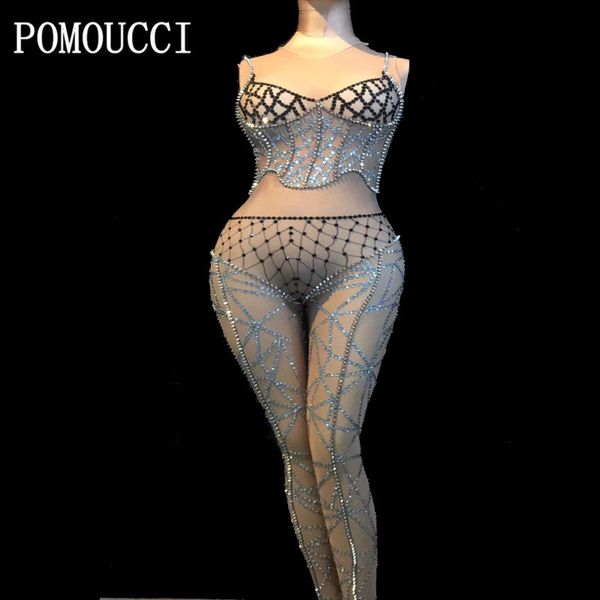 female jumpsuit silvery rivet stones bodysuit party bar stage outfits nightclub dj singer performance costume dance wears, Black;white
female jumpsuit silvery rivet stones bodysuit party bar stage outfits nightclub dj singer performance costume dance wears, Black;white