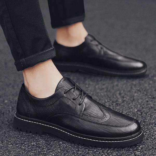 leather shoes men outdoor casual loafers shoes lace up luxury moccasins men leather sneakers oxfords brogue a4, Black
leather shoes men outdoor casual loafers shoes lace up luxury moccasins men leather sneakers oxfords brogue a4, Black