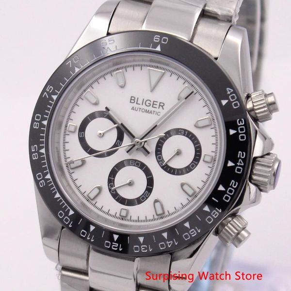 bliger 39mm automatic mechanical mens watch luxury stainless steel bracelet date and weekday sport waterproof wristwatch men, Slivery;brown
bliger 39mm automatic mechanical mens watch luxury stainless steel bracelet date and weekday sport waterproof wristwatch men, Slivery;brown