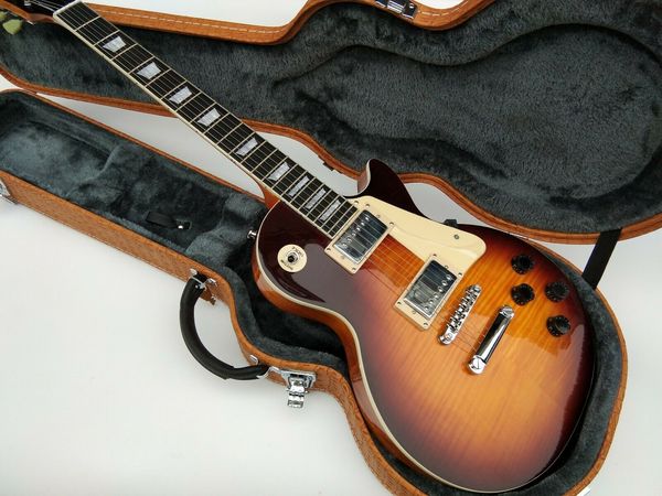 standard new electric guitar,ebony fingerboard wrap fret sunburst mahogany body
standard new electric guitar,ebony fingerboard wrap fret sunburst mahogany body