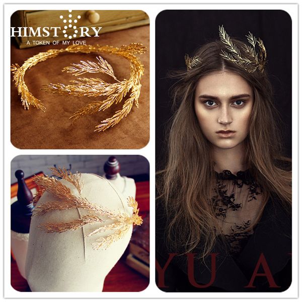 himstory handmade gold /silver branch crown tiara headbpieces leaf evening party hair accessoies cj191226, White;golden
himstory handmade gold /silver branch crown tiara headbpieces leaf evening party hair accessoies cj191226, White;golden