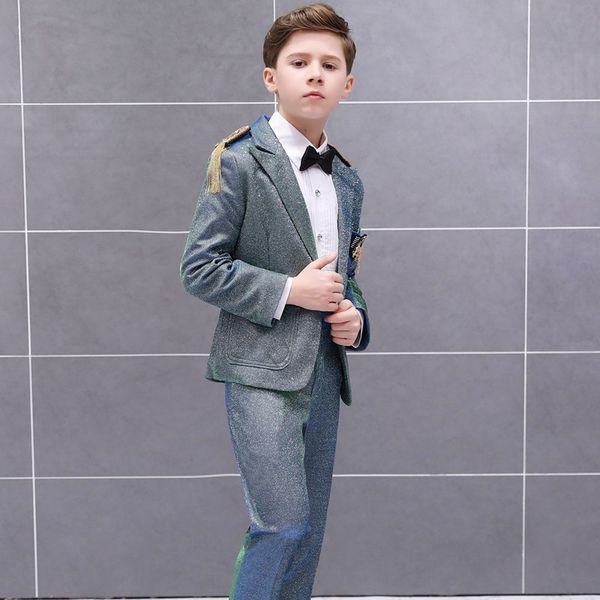 children formal suit jacket wedding boys dress suit set stage performance jacket+vest+pants +bow tie size120-160, Black
children formal suit jacket wedding boys dress suit set stage performance jacket+vest+pants +bow tie size120-160, Black