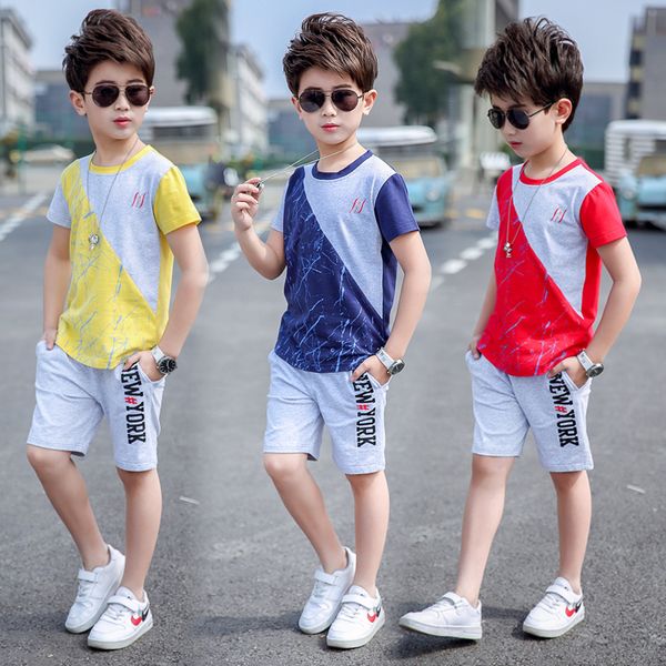 2020 summer boy set boys short sleeve t-shirt +shorts pants children sports suit kids boy clothes sets, White
2020 summer boy set boys short sleeve t-shirt +shorts pants children sports suit kids boy clothes sets, White